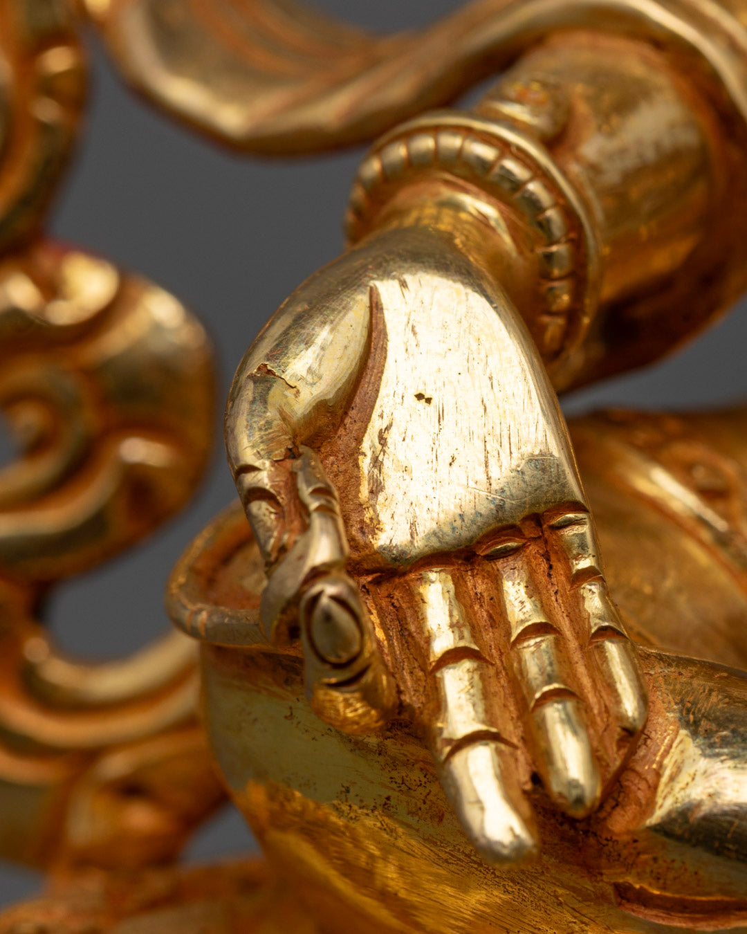 24K Gold Green Tara Statue | Handcrafted Tibetan Goddess