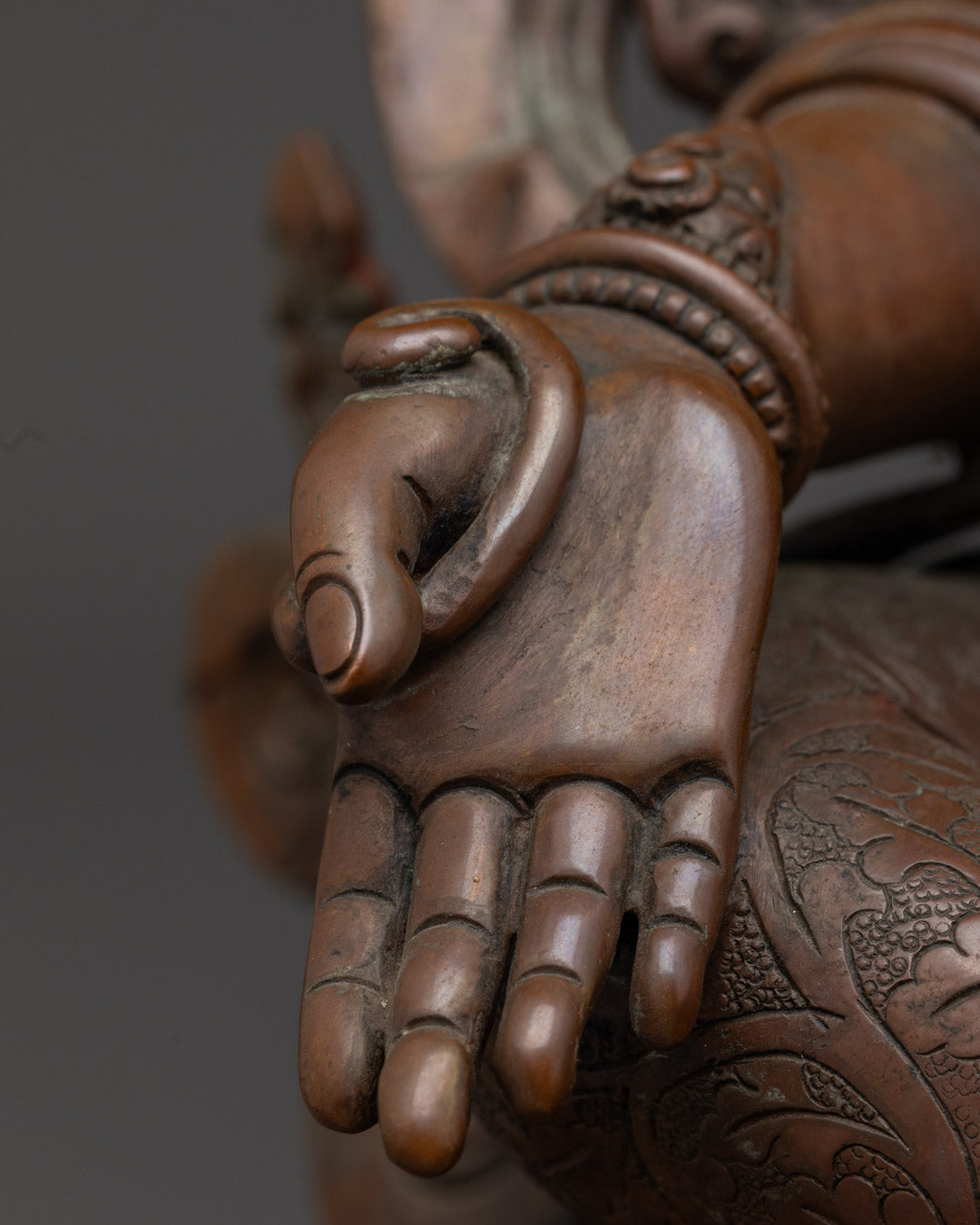 Green Tara Mantra Statue | Handmade Buddhist Sculpture