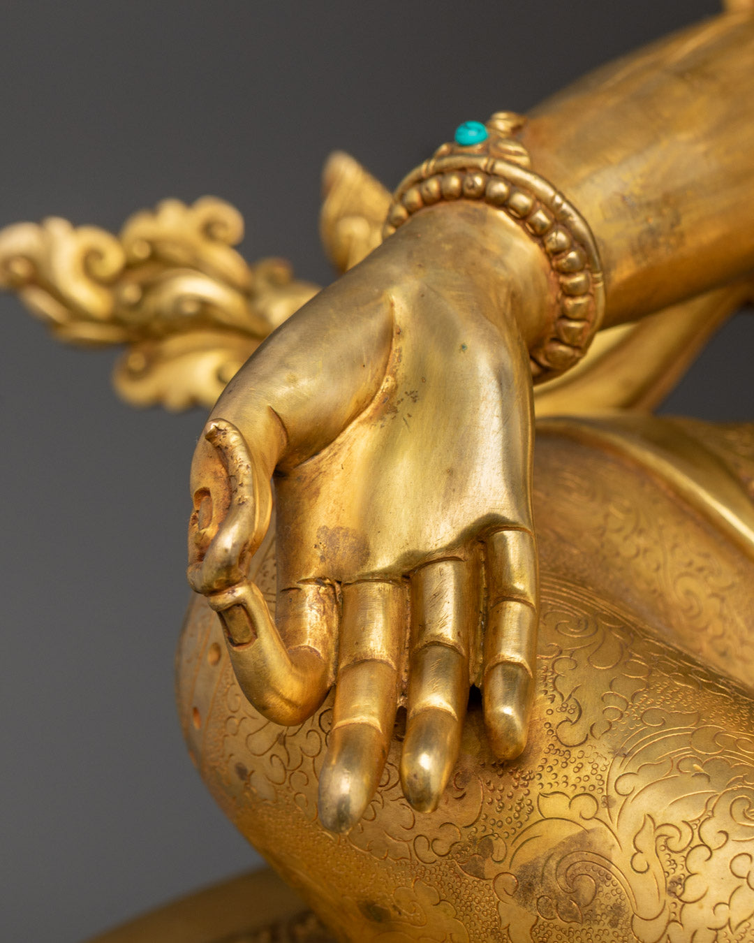 Authentic Buddhist Green Tara Statue