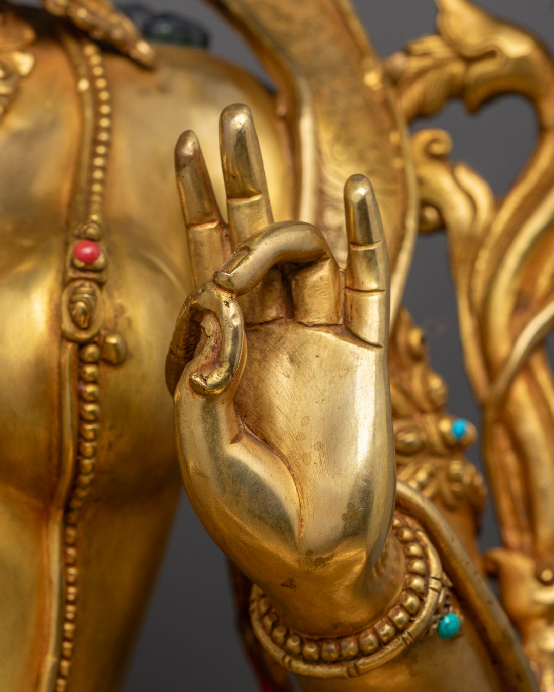 Authentic Buddhist Green Tara Statue