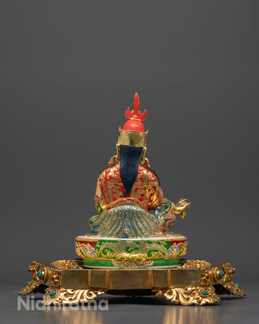 Guru Rinpoche Statue | Handcrafted 24K Gold Gilded Tibetan