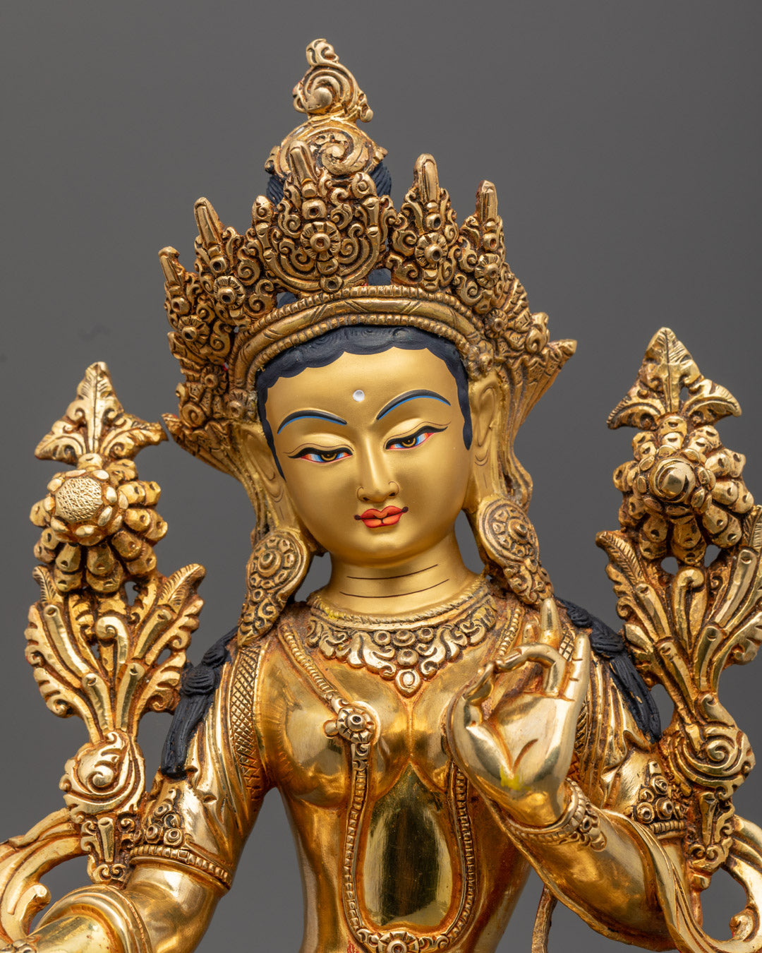 Tibetan Green Tara Statue | Handcrafted Tibetan Deity