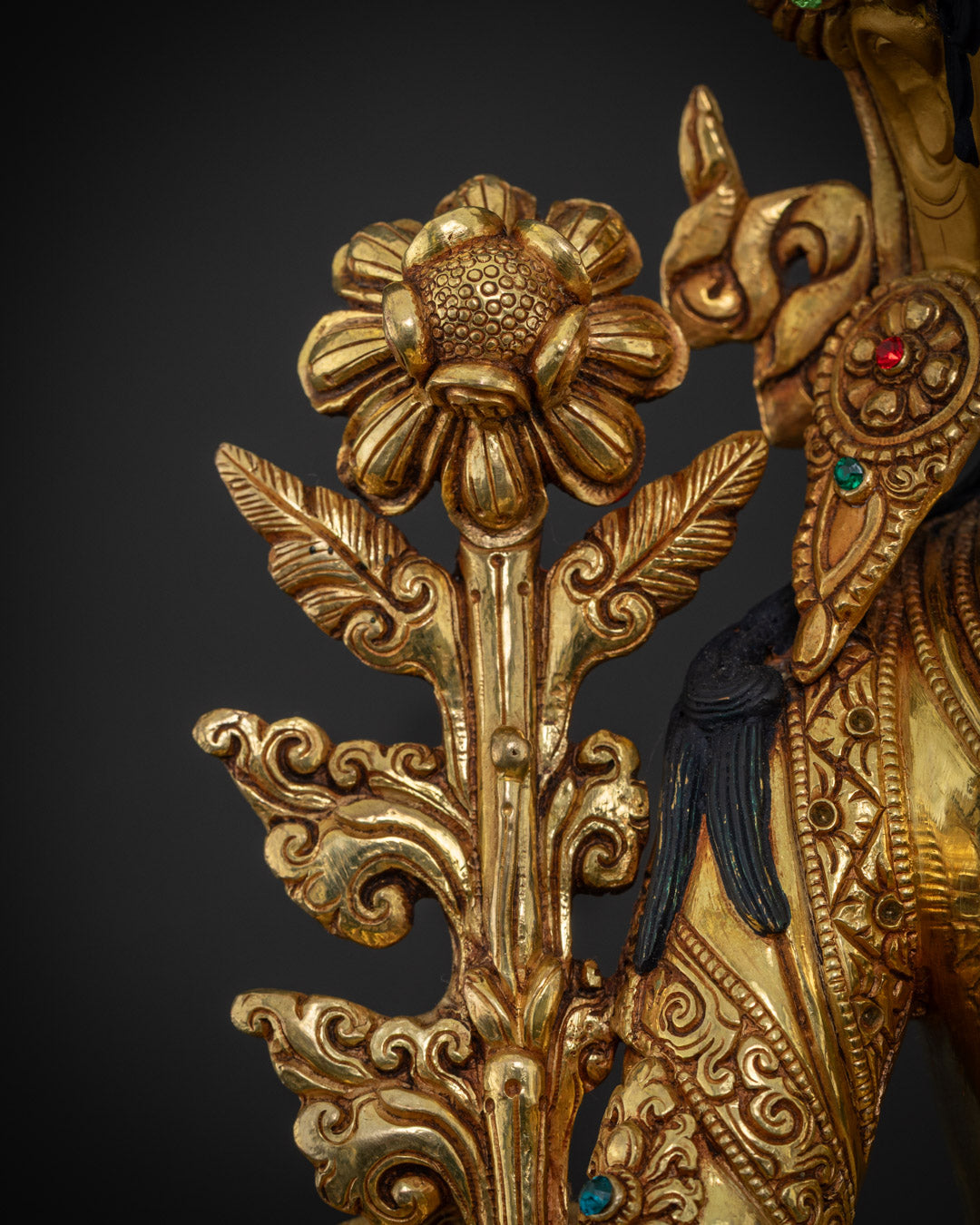 Green Tara Statue | Mastercrafted by Nepalese Artist