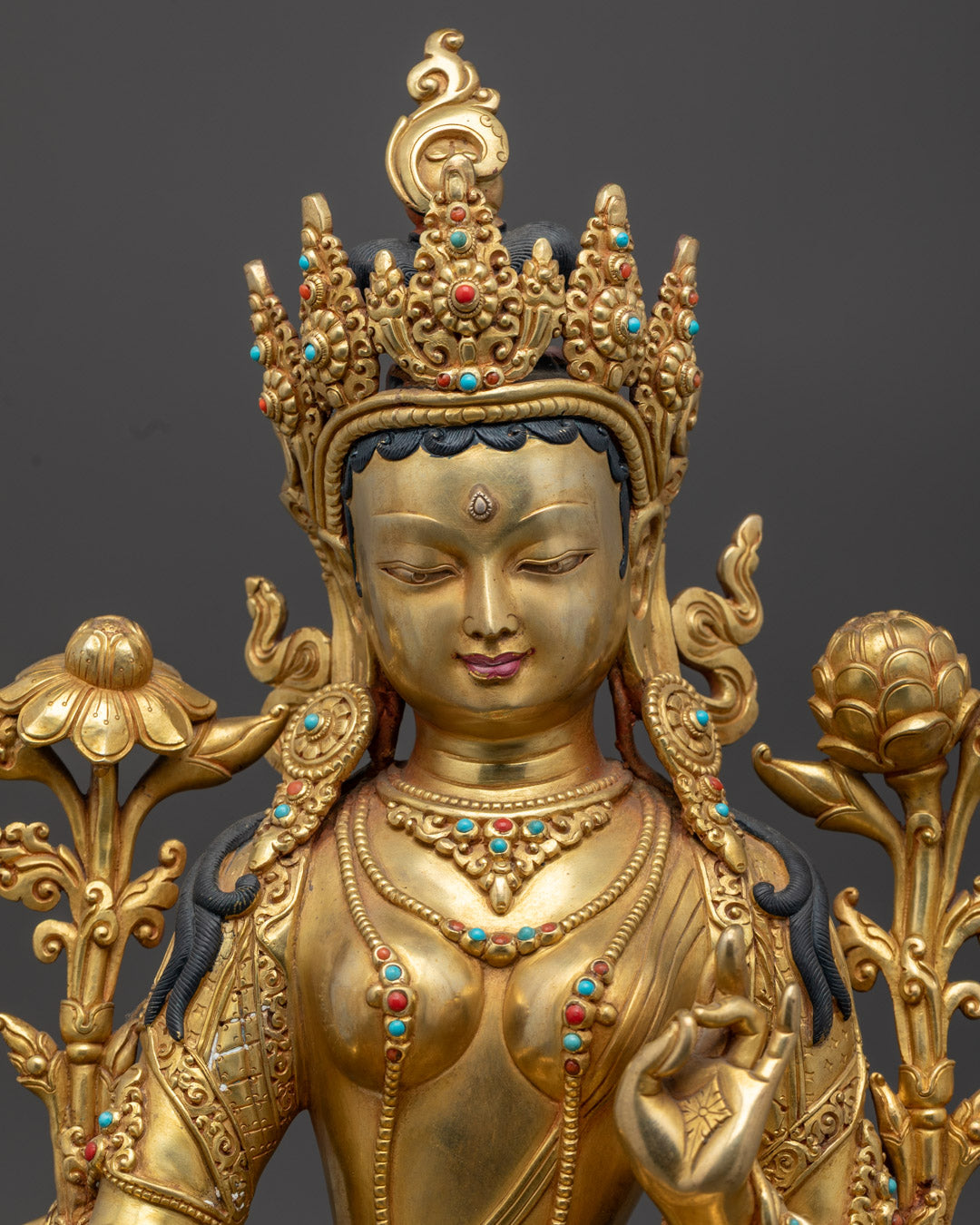 Buddhist Green Tara Statue | Handmade in Nepal