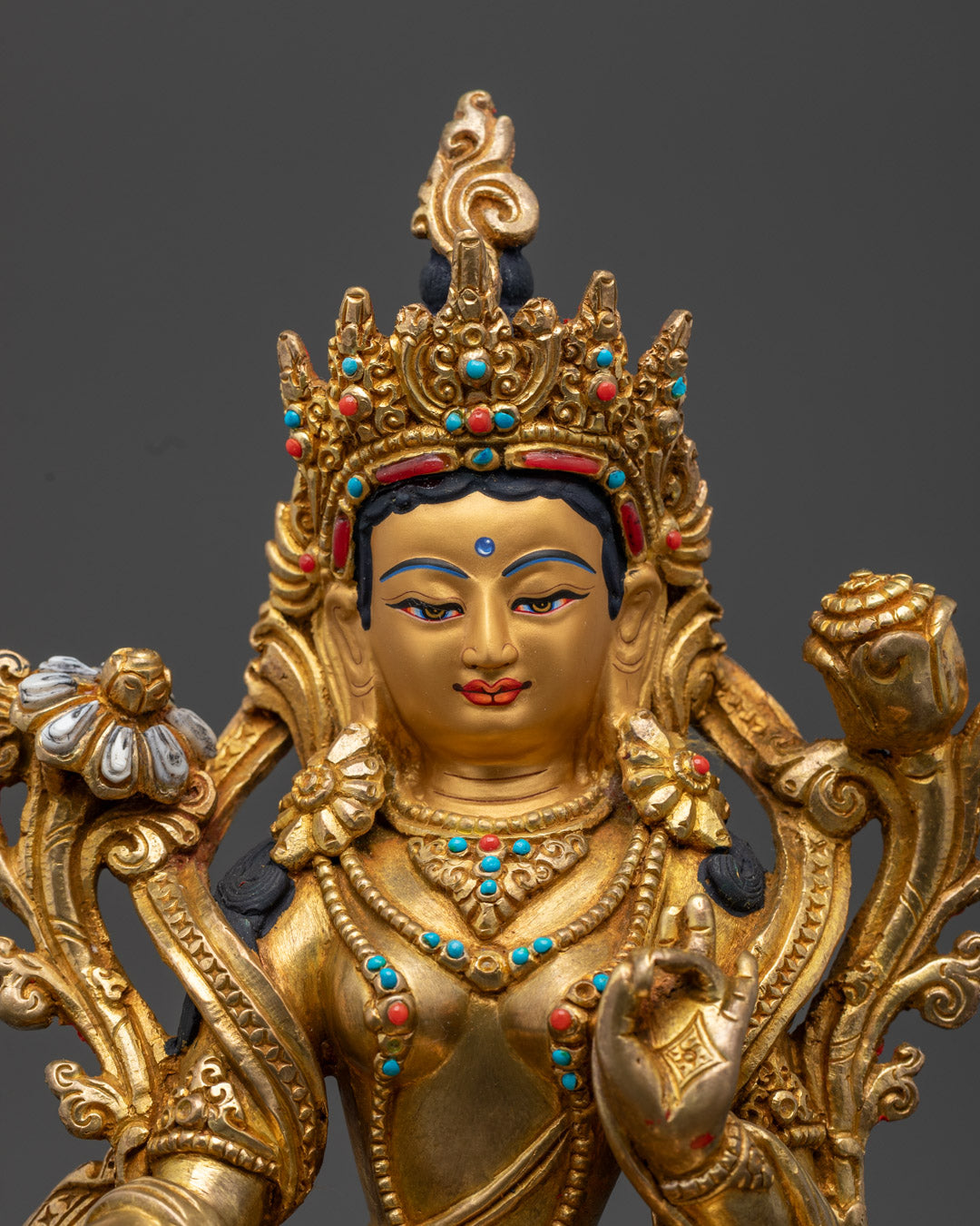 Green Tara Statue | Buddhist Art for Strength
