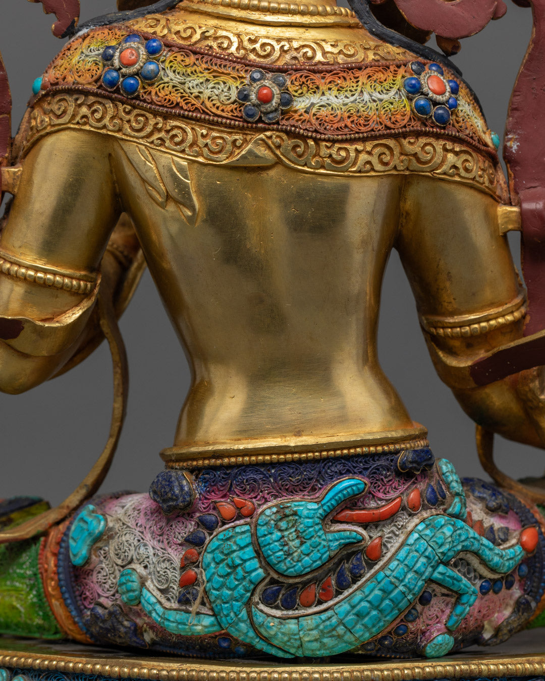 Green Tara Statue | Traditional Nepalese Buddhist Art