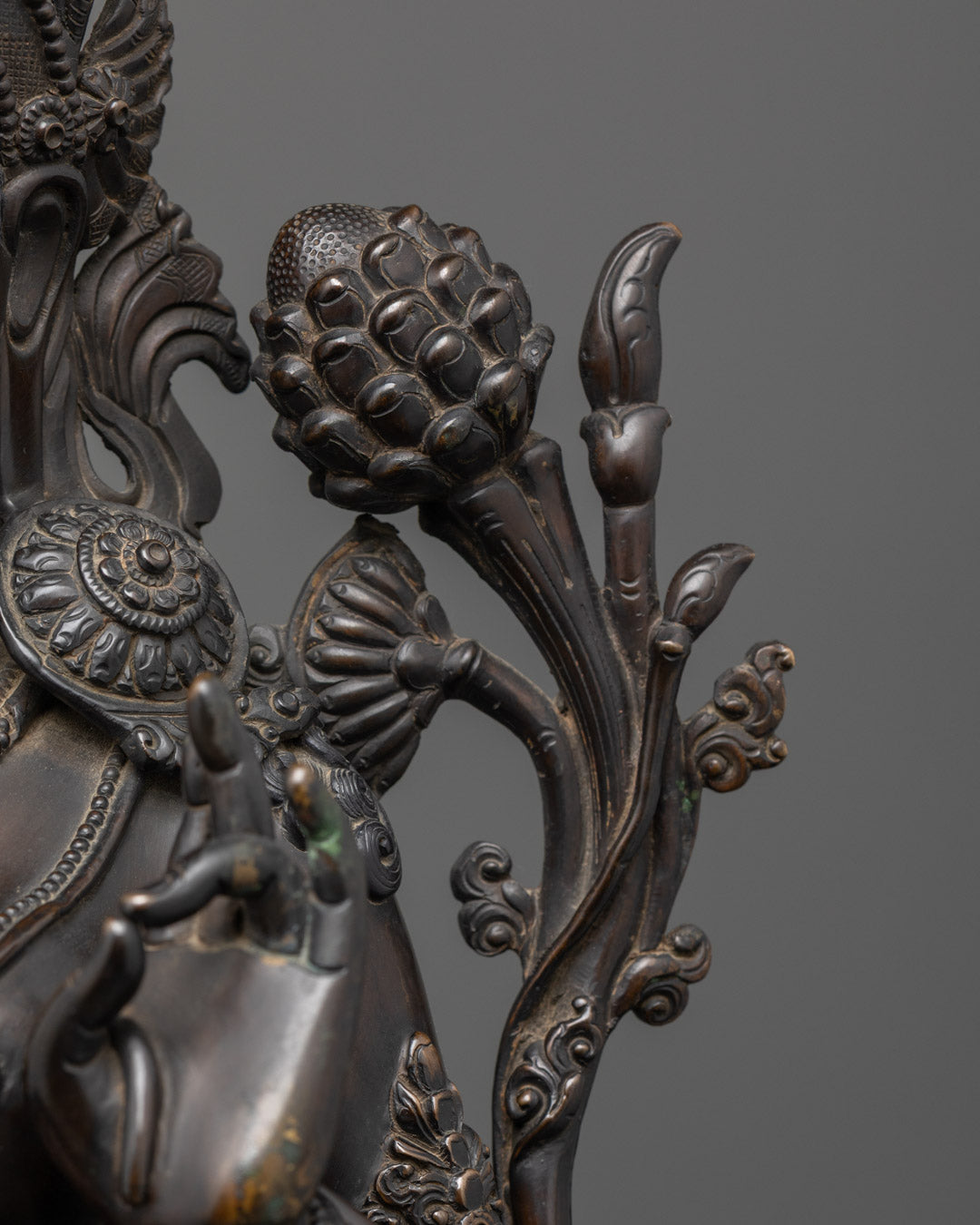 Handcrafted Green Tara Statue | Himalayan Artwork