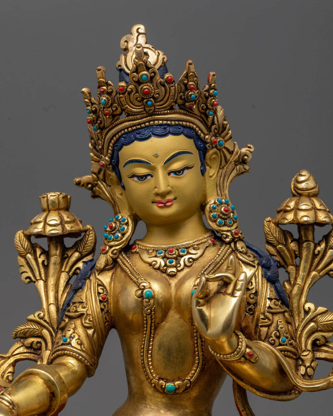 Shop Green Tara Statue | 24k Gold-Plated Goddess of Protection