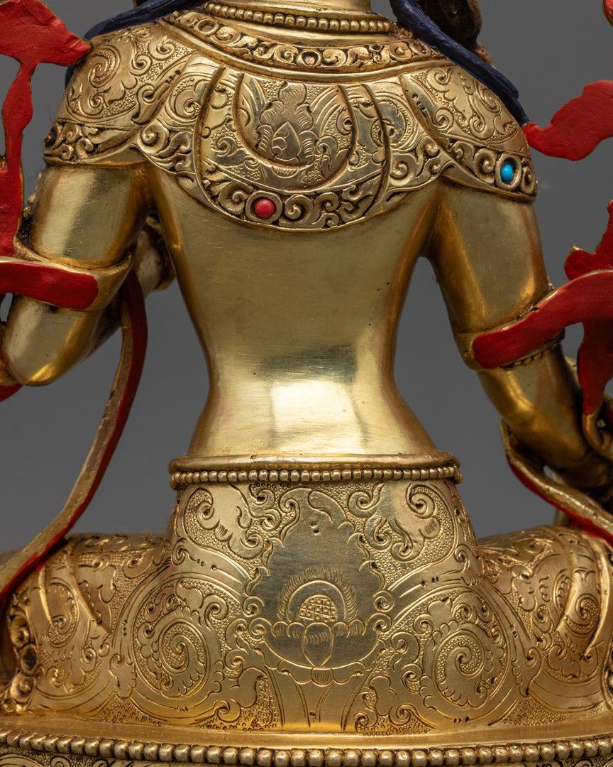 Green Tara Statue | Beautifully Crafted Tibetan Goddess Figurine