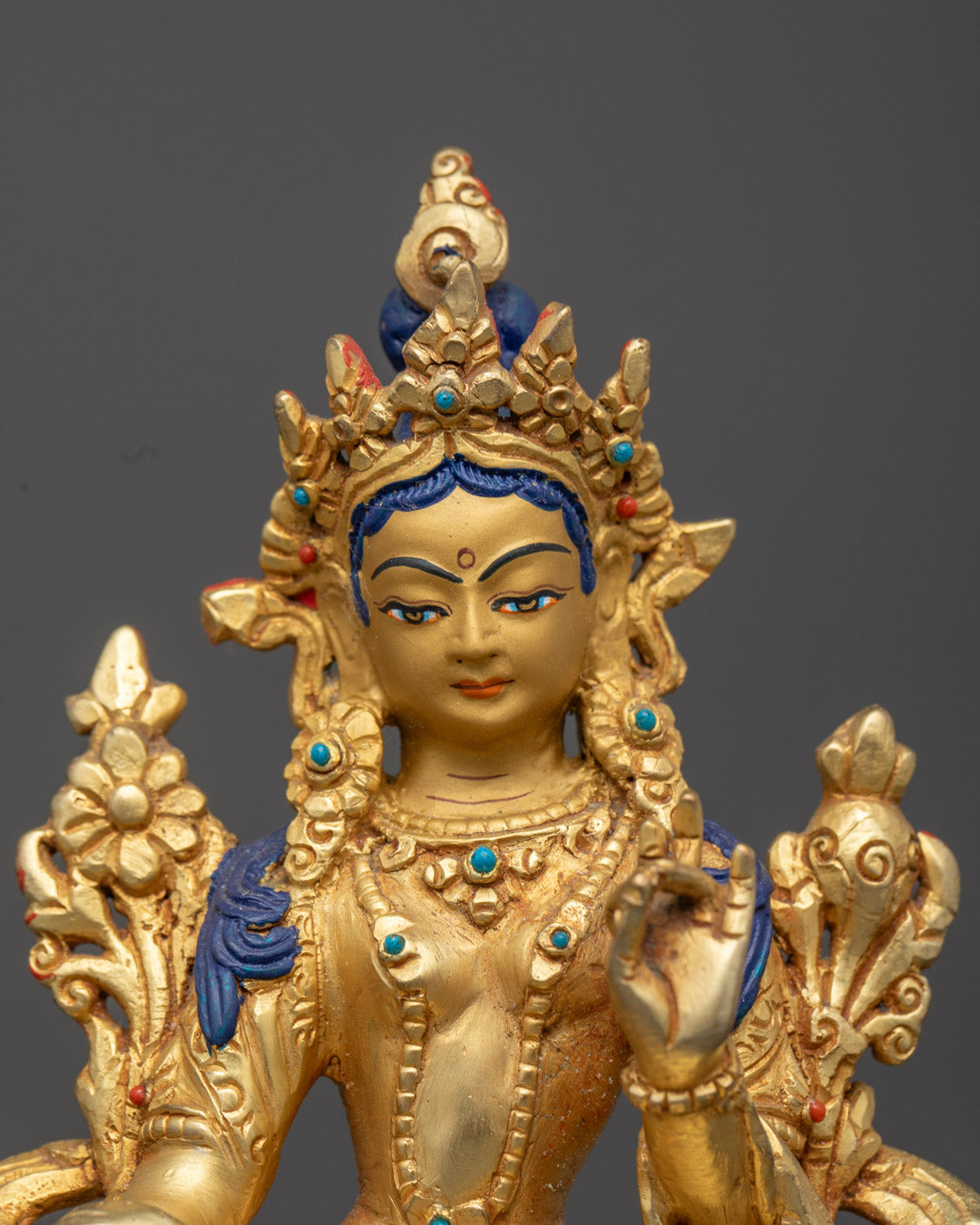 Green Tara Statue | Himalayan Tara Sculpture