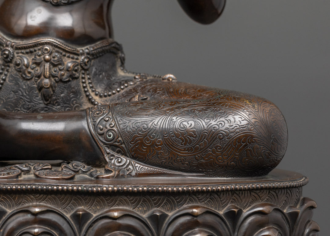 Handcrafted Green Tara Statue | Himalayan Artwork