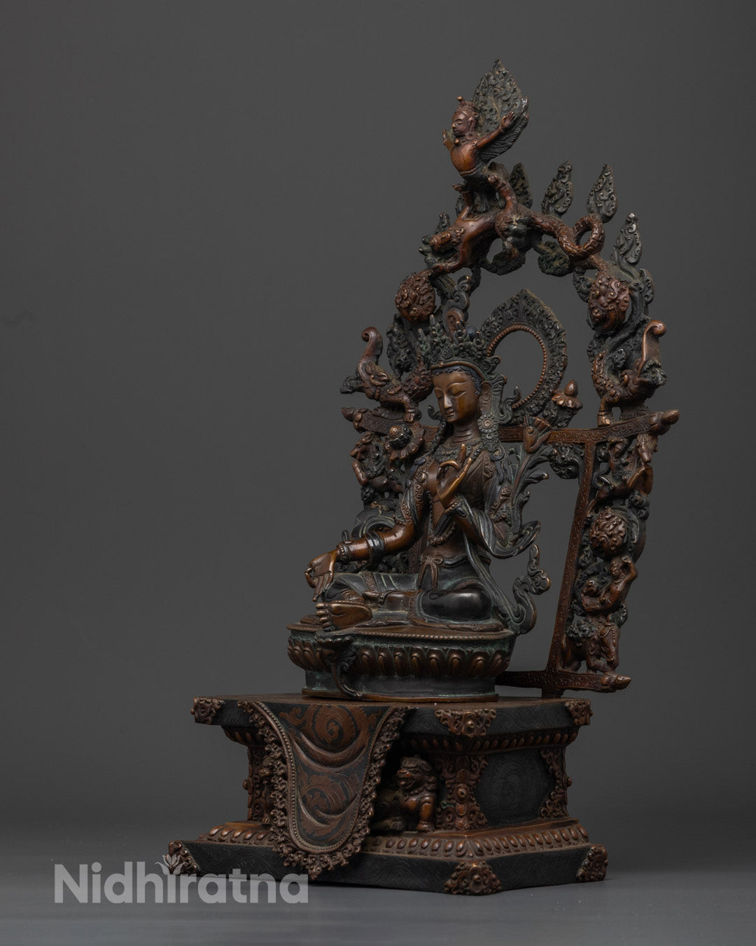 Green Tara Statue | Handcrafted Spiritual Art for Protection