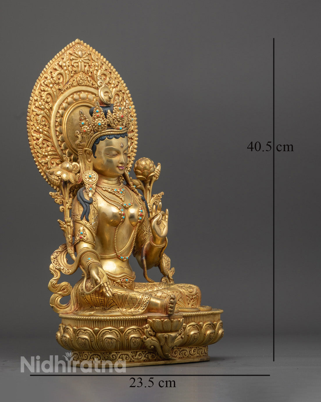 Buddhist Green Tara Statue | Handmade in Nepal