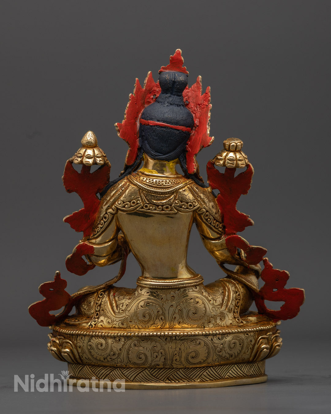 Sacred Green Tara Statue | Hand-Carved in Nepal