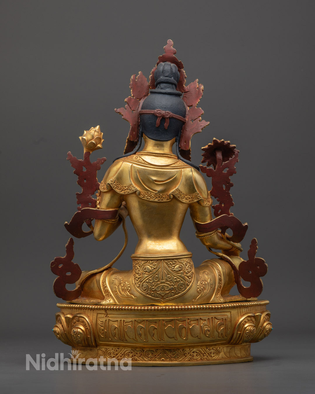 Authentic Green Tara Statue | Artisan-Made in Patan