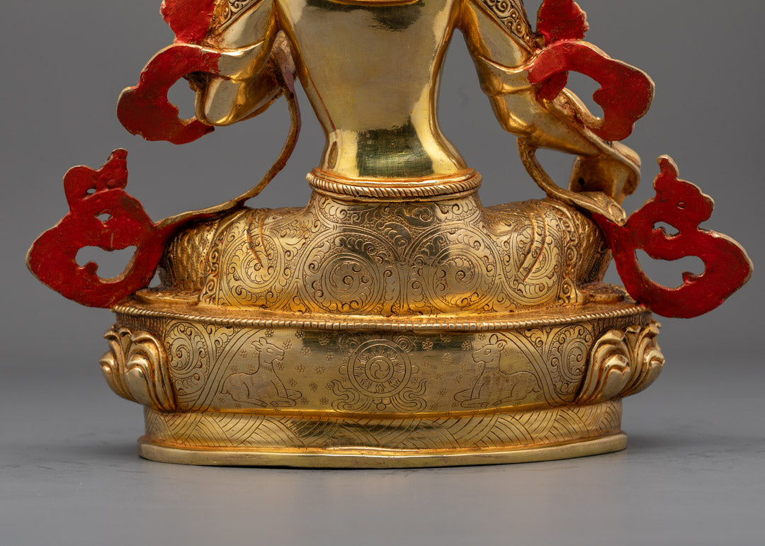 Tibetan Green Tara Statue | Handcrafted Tibetan Deity