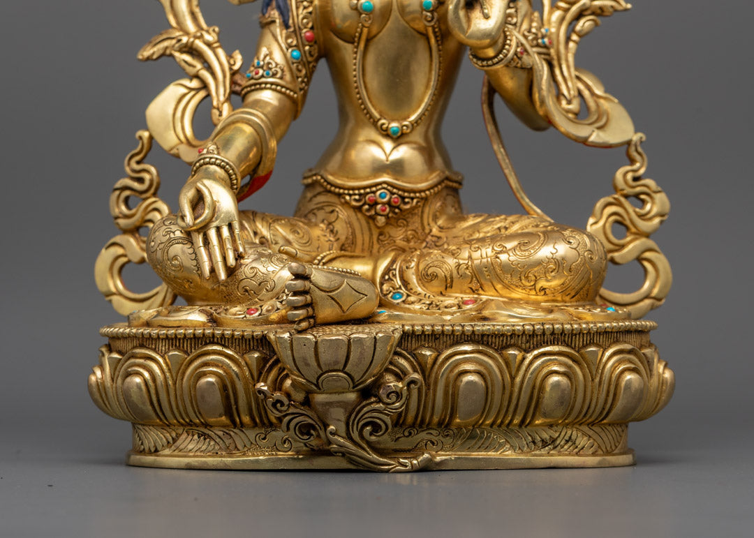 Green Tara Statue | Beautifully Crafted Tibetan Goddess Figurine