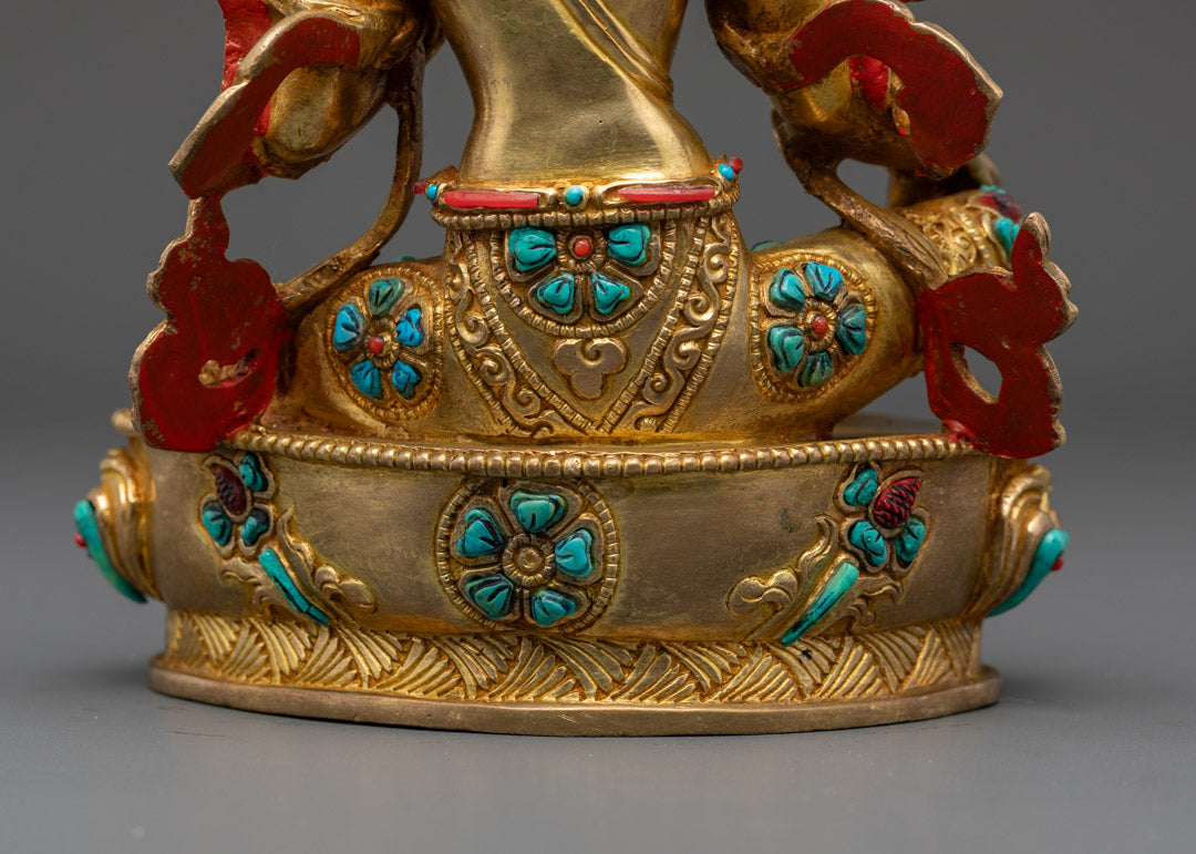 Green Tara Statue | Buddhist Art for Strength
