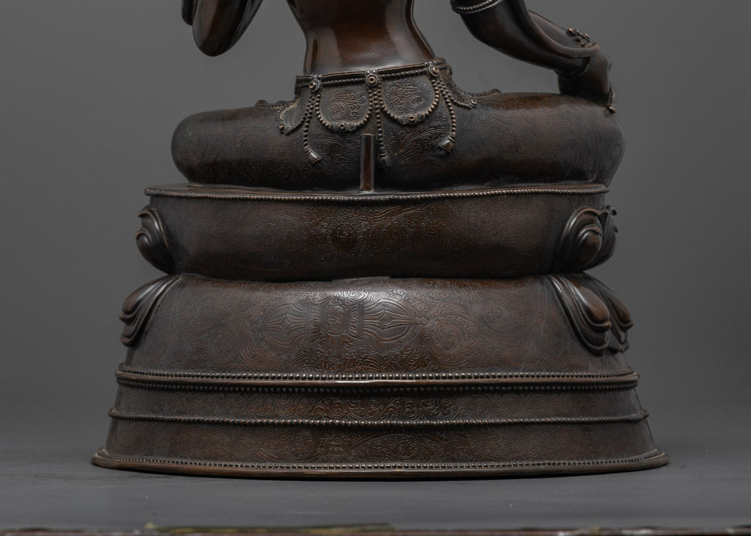 Handcrafted Green Tara Statue | Himalayan Artwork