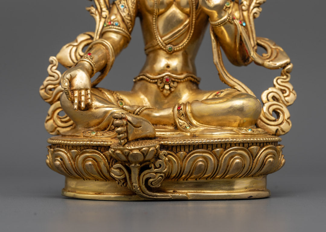 Green Tara Goddess of Compassion Statue