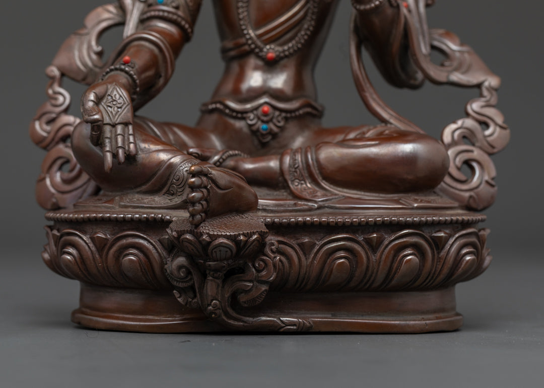 Divine Green Tara Goddess Statue | Handcrafted in Nepal