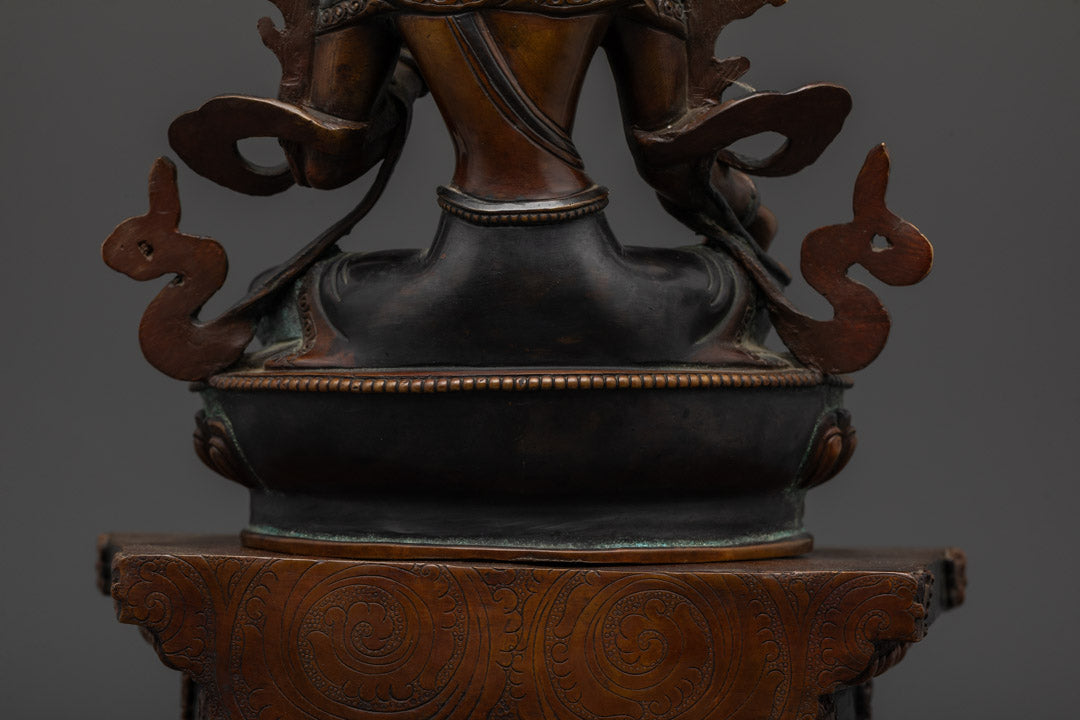 Green Tara Statue | Handcrafted Spiritual Art for Protection