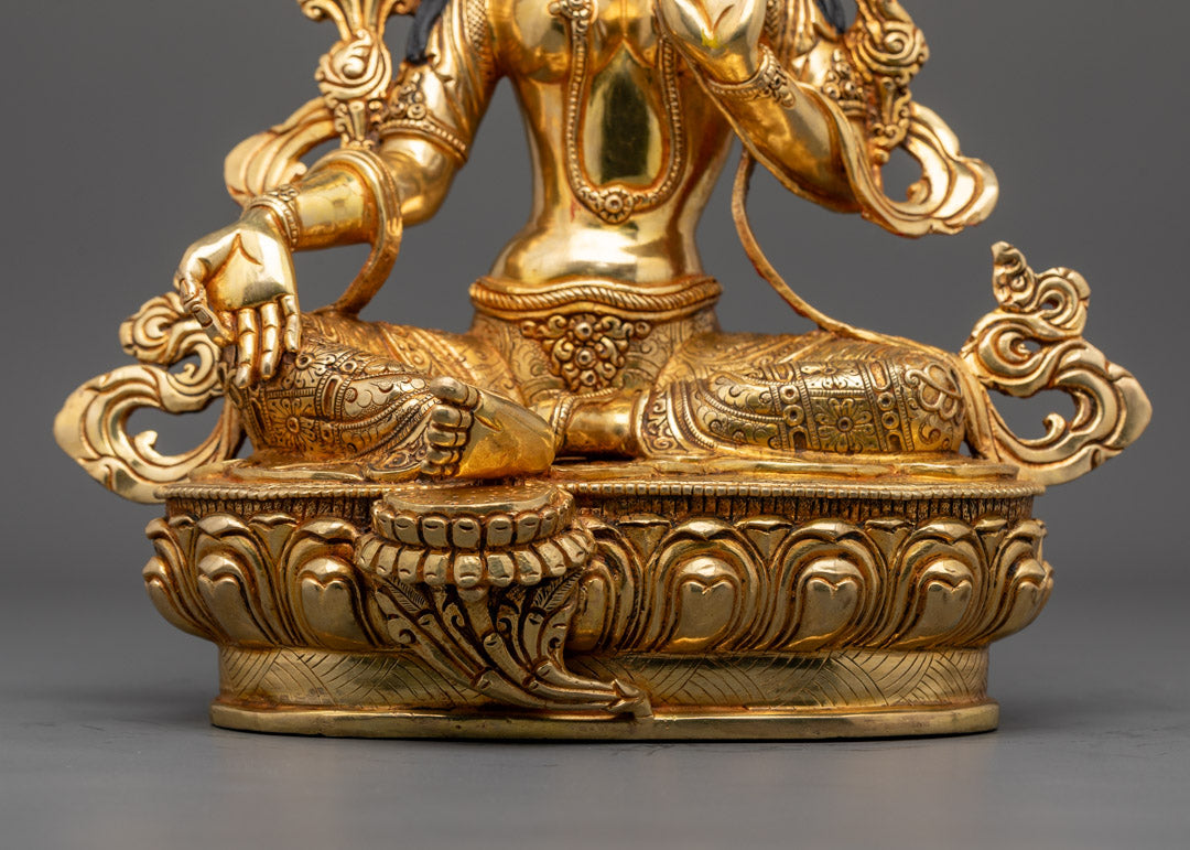 Tibetan Green Tara Statue | Handcrafted Tibetan Deity