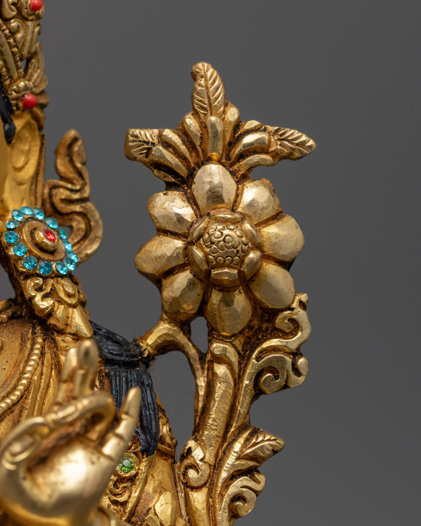 Green Tara Goddess of Compassion Statue