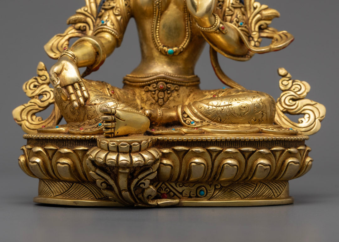 Shop Green Tara Statue | 24k Gold-Plated Goddess of Protection