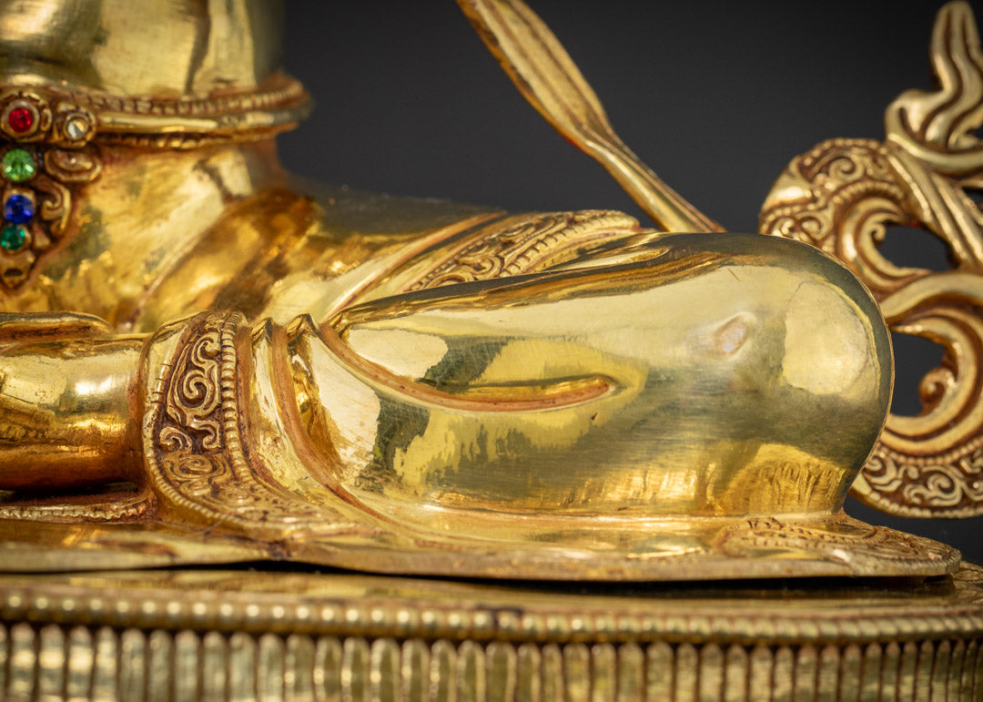 Green Tara Statue | Mastercrafted by Nepalese Artist