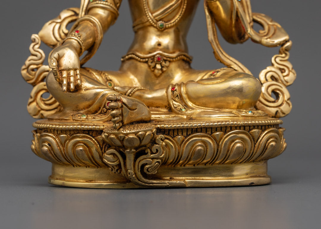 Green Tara Goddess of Compassion Statue