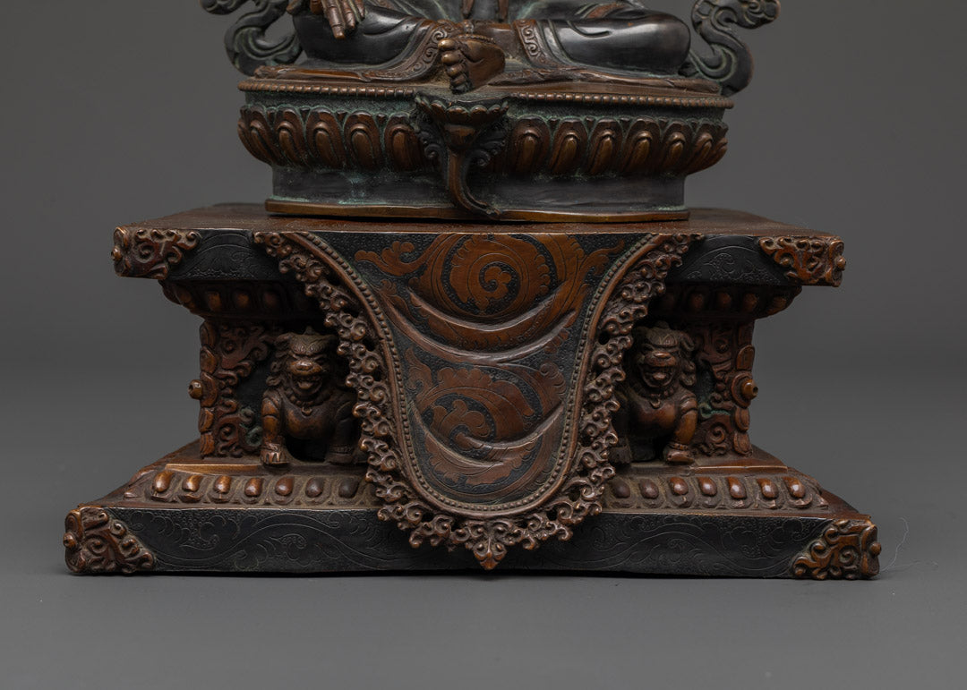 Green Tara Statue | Handcrafted Spiritual Art for Protection