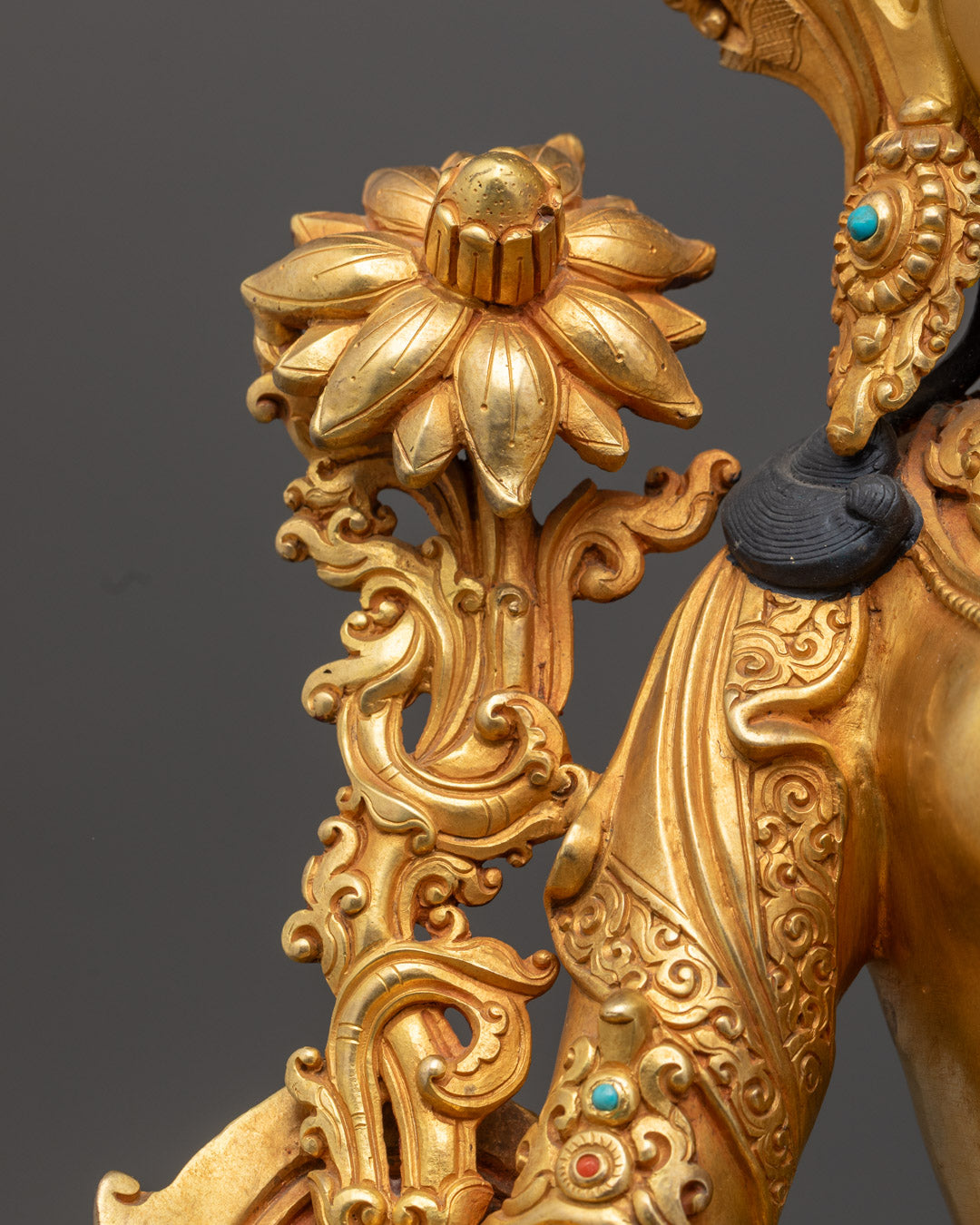 Authentic Green Tara Statue | Artisan-Made in Patan