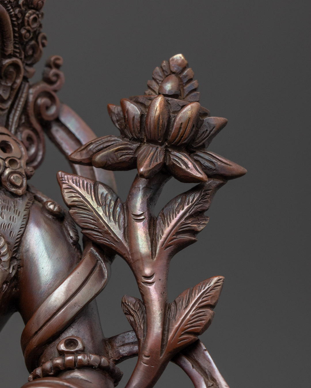 Sacred Green Tara Statue | Tibetan Buddhist Sculpture