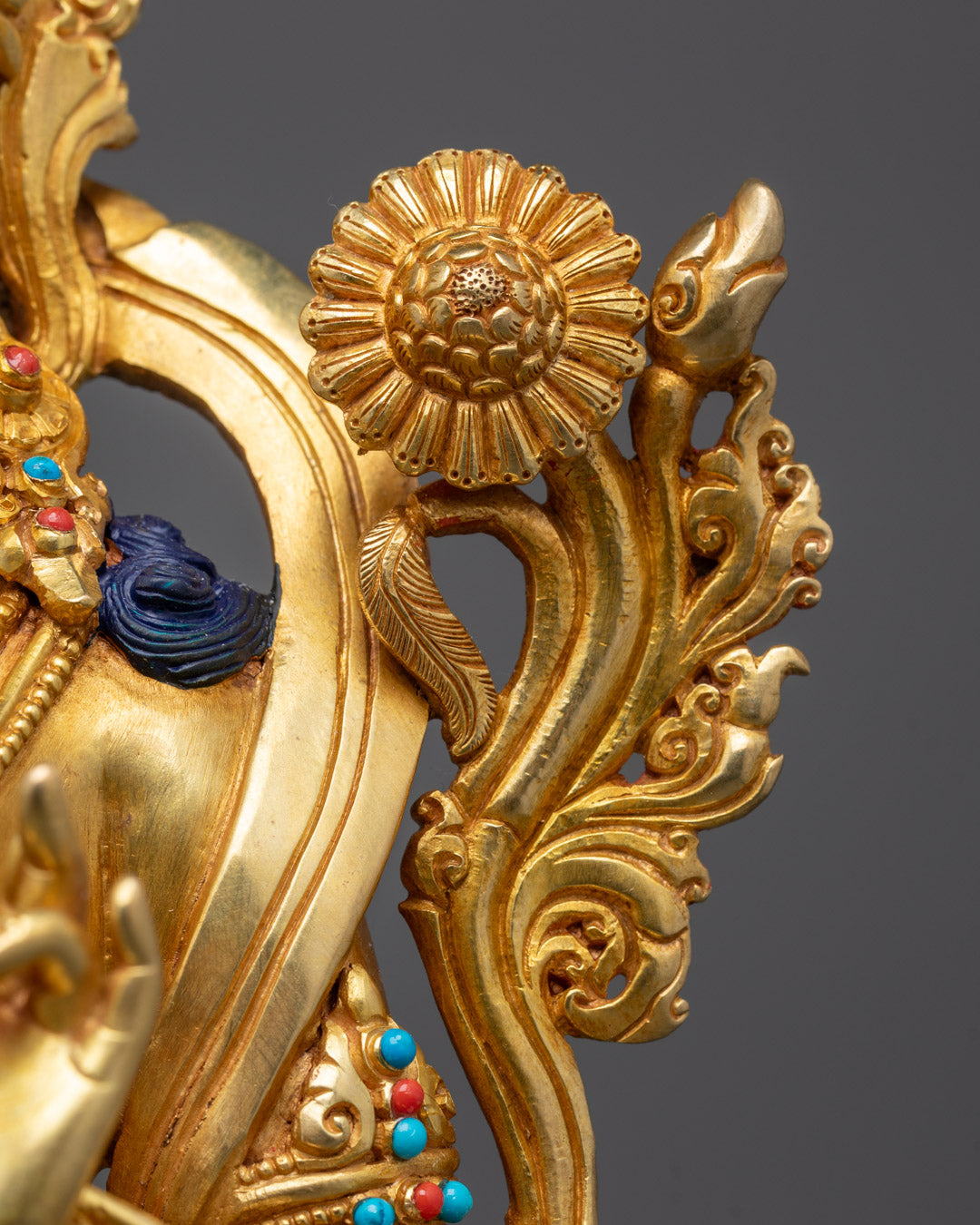 Exquisite Green Tara Buddha Statue