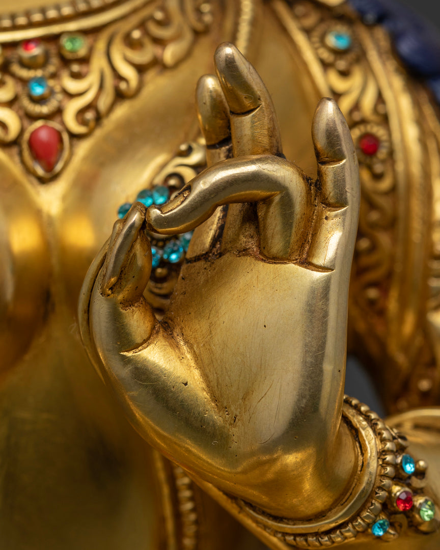 Buddhist Green Tara Statue | Goddess Tara Pure Land Statue