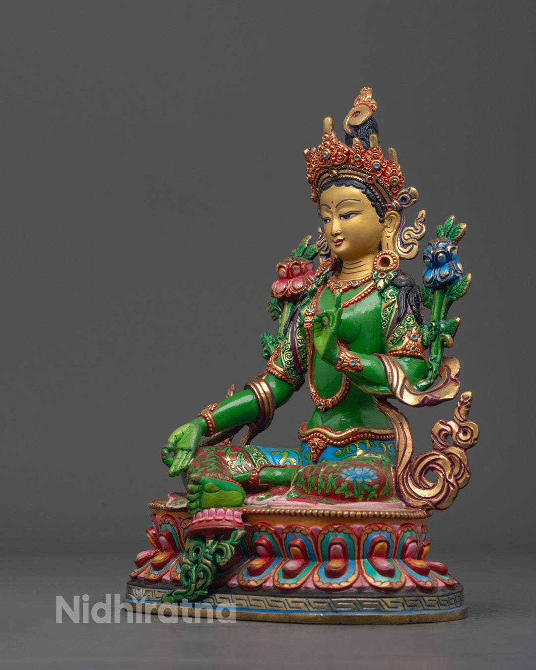 Green Tara Dolma Statue | Goddess in the Buddhist Pantheon