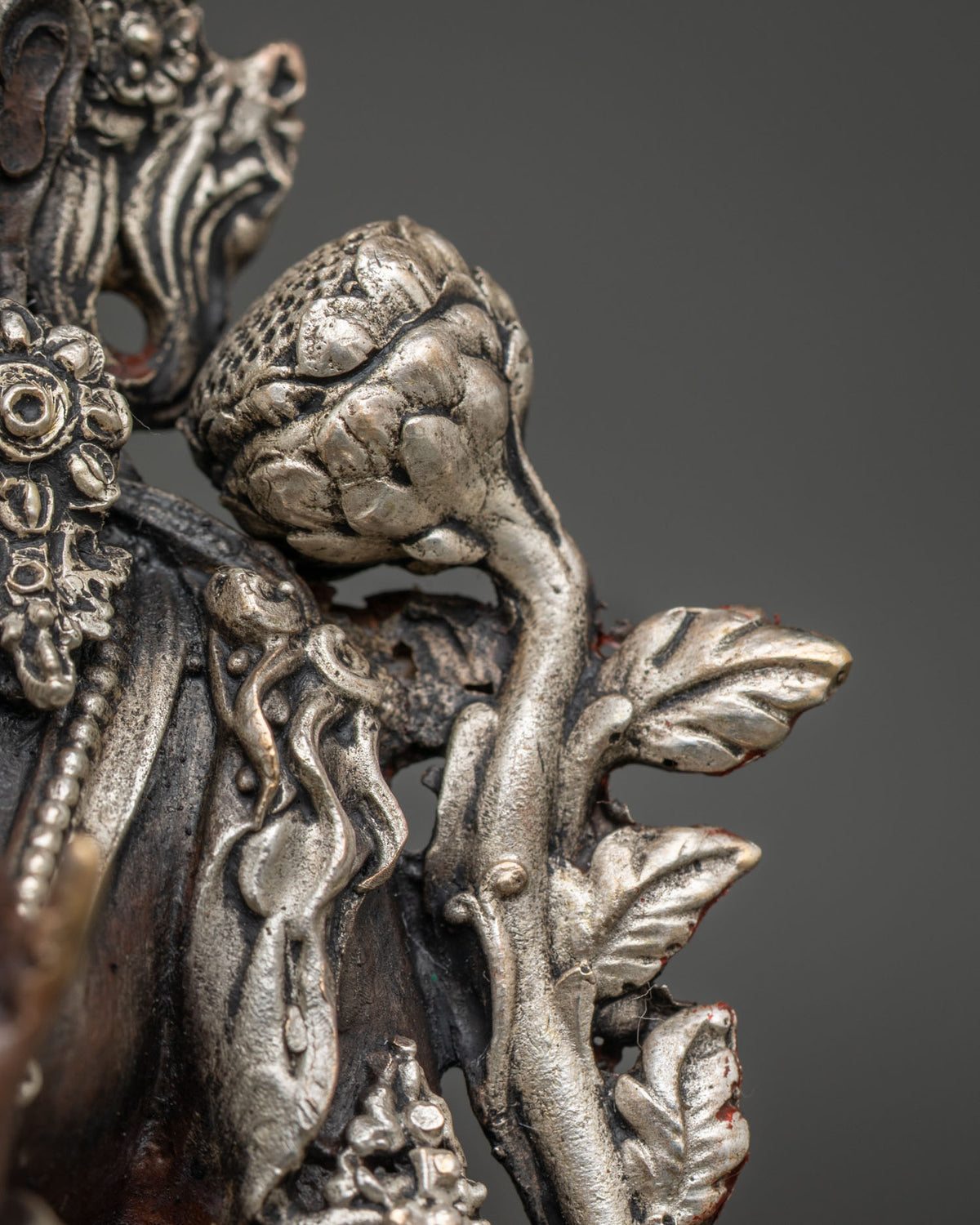 Green Tara Copper Statue In Oxidized Finish | Tibetan Buddhist Figurine