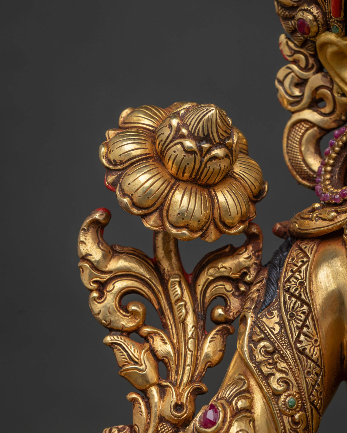 Savior Green Tara Statue | Handcarved Copper Sculpture from Nepal