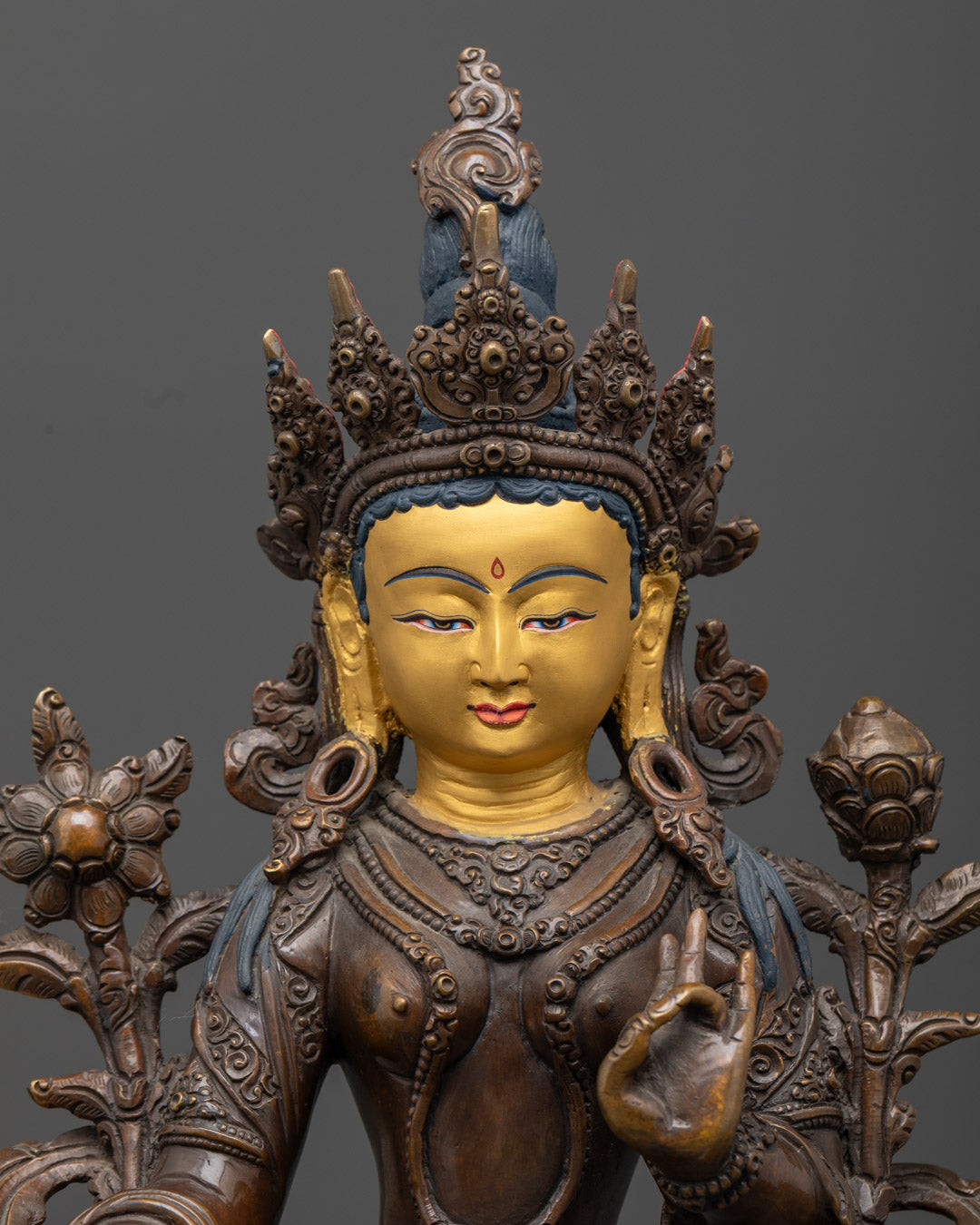 Green Arya Tara Statue | Tibetan Buddhism