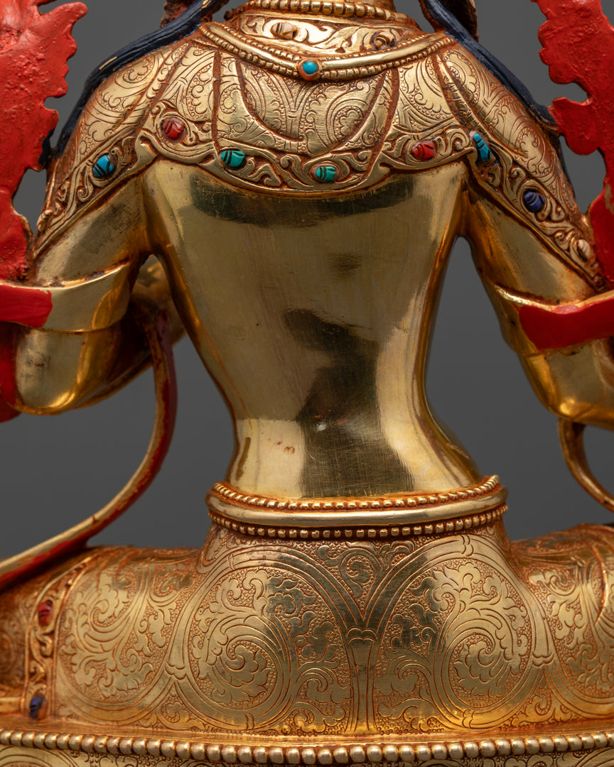 Divine Green Tara Statue | Handcrafted Tibetan Buddhist Deity