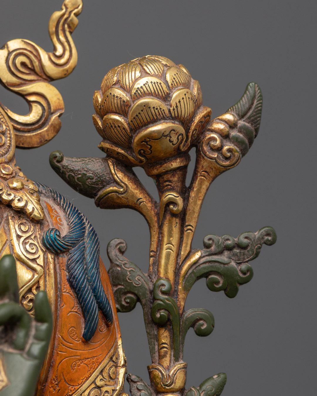 Colored Green Tara Statue | Mother Green Tara Sculpture