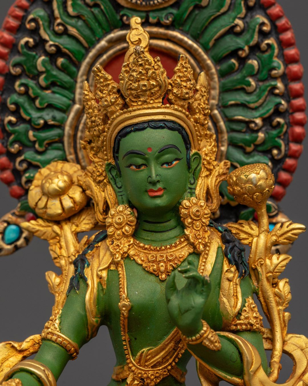 Arya Tara Green Tara Idol Statue | Bodhisattva Figurine