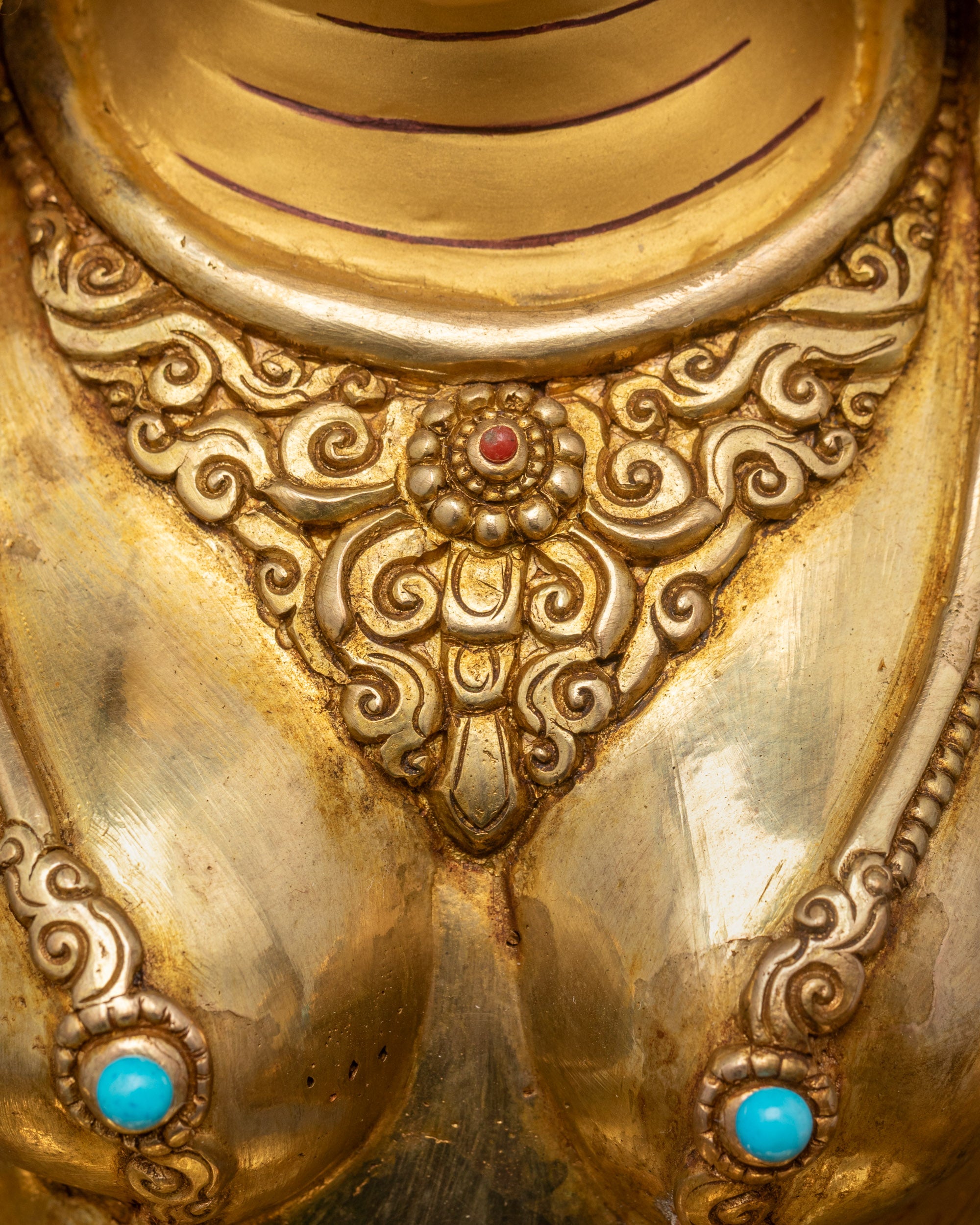 Buy Green Tara Statue with Lotus Base