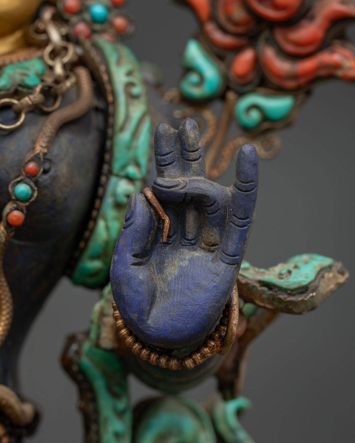 Lapis Lazuli Green Tara Statue | Compassionate Mother of All Buddhas