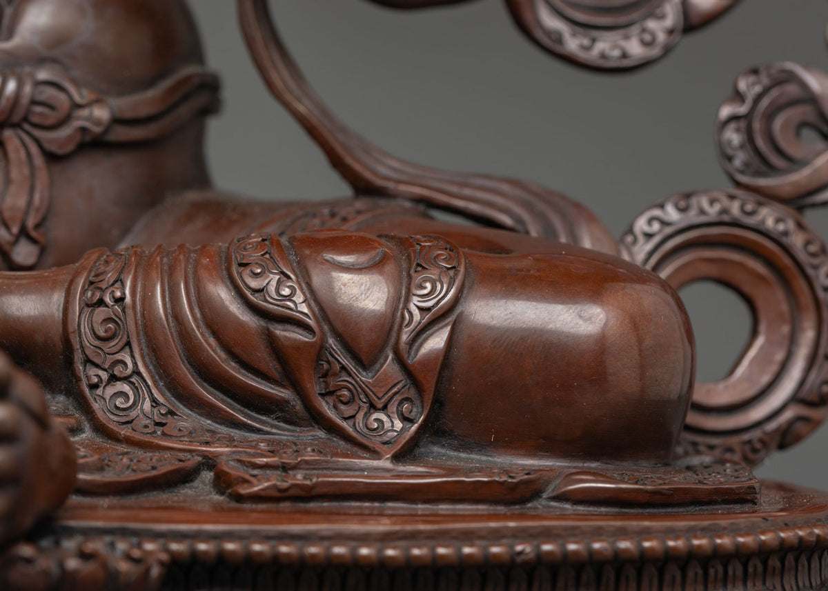 Hand-Painted Oxidized Green Tara Statue