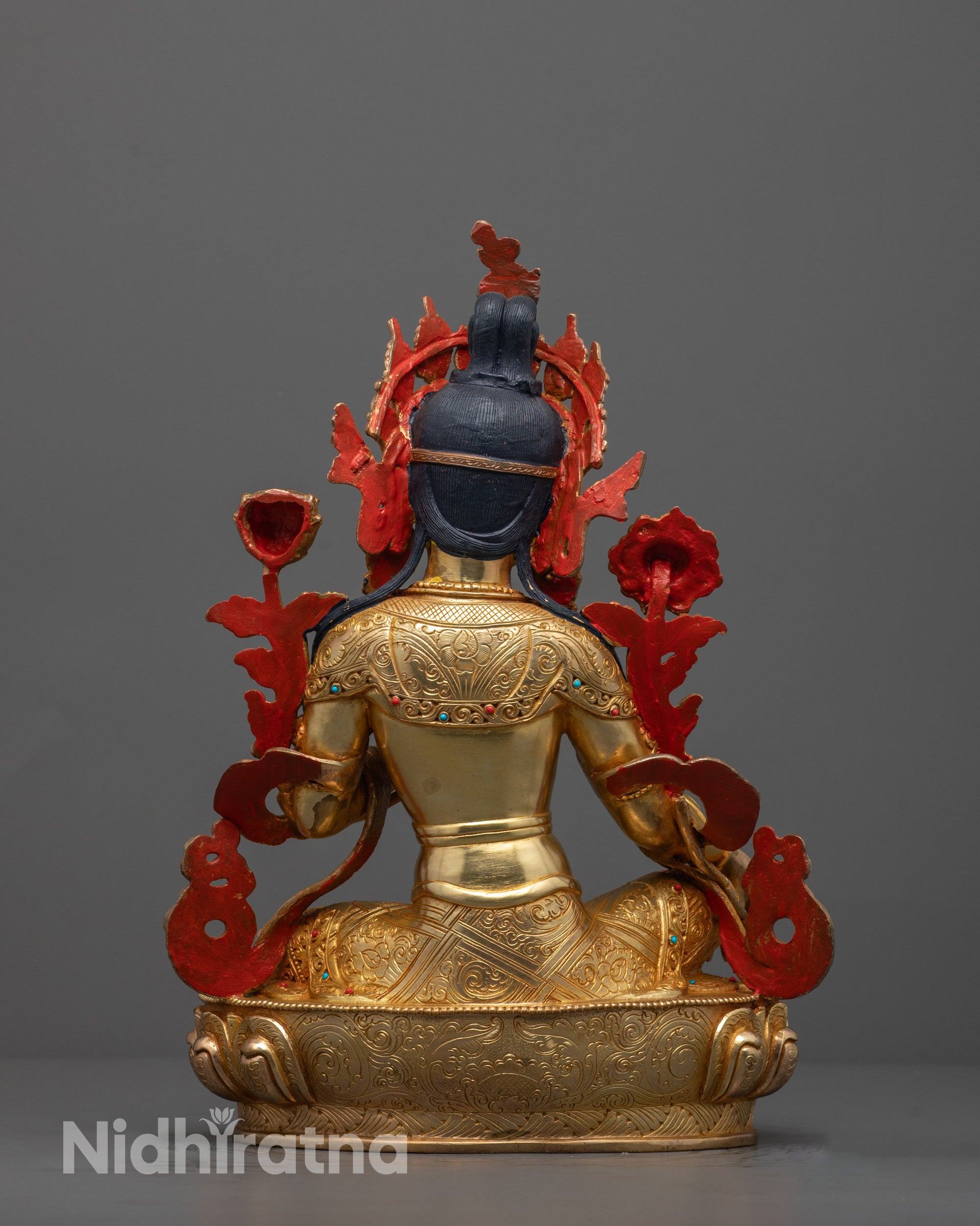 Traditional Green Tara Statue | Nepalese Artisan Crafted Spiritual Art