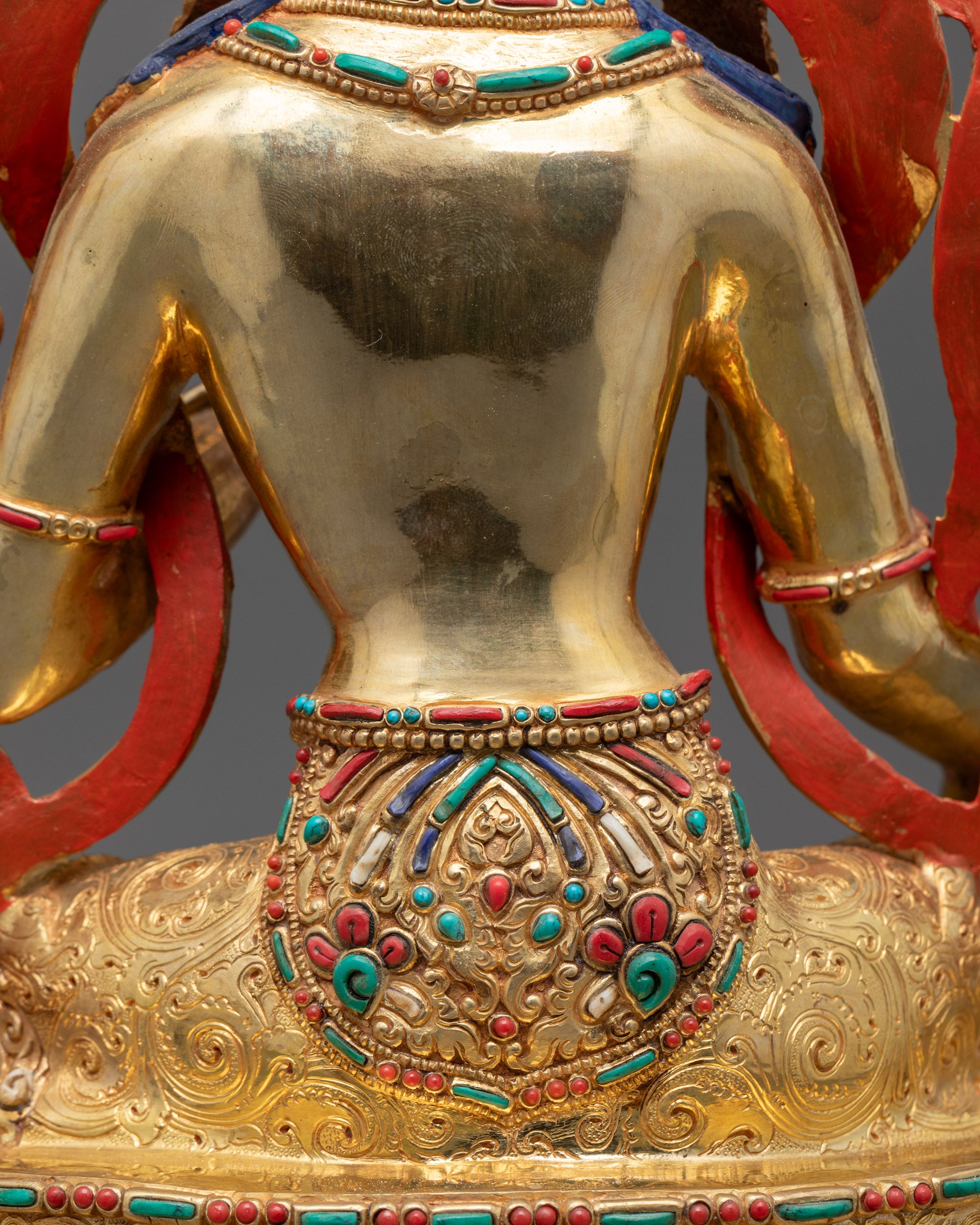 Traditional Green Tara Statue for Altar and Meditation