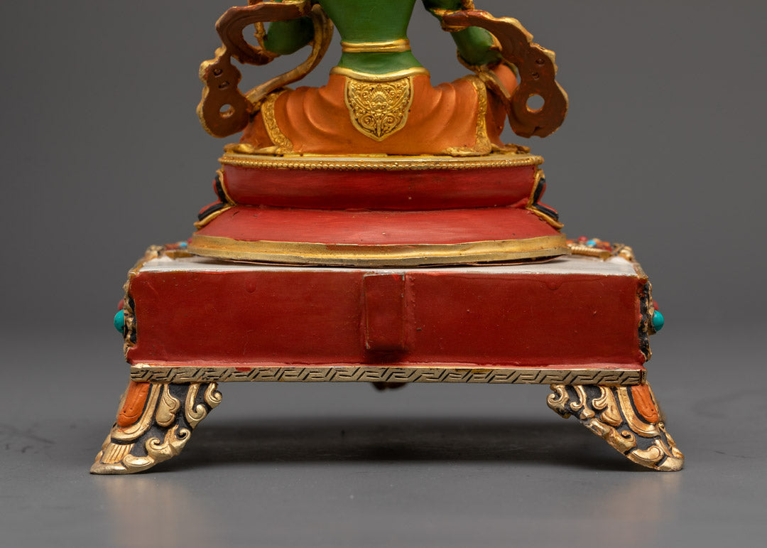 Arya Tara Green Tara Idol Statue | Bodhisattva Figurine