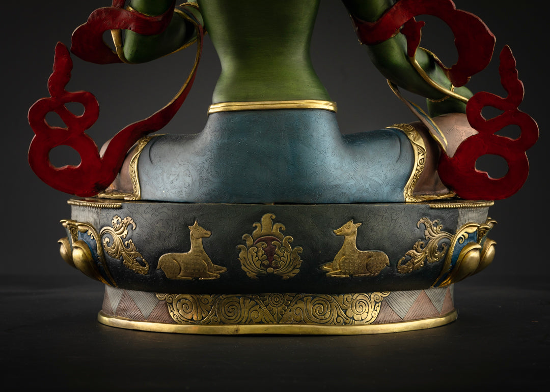 Buddhist Green Tara Statue | Handmade Tara Statue